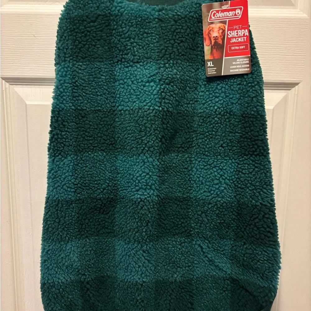 Coleman Green Pet Sherpa Fleece Jacket in Sizes XS, S, L BNWT